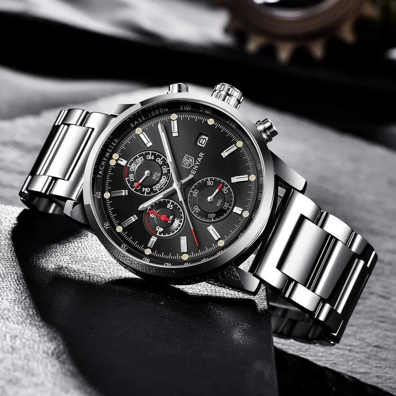 Chronograph Sport Herren Uhren Top Brand Luxus Quarz Uhr Reloj Hombre saat Uhr Männlichen stunde relogio Masculino