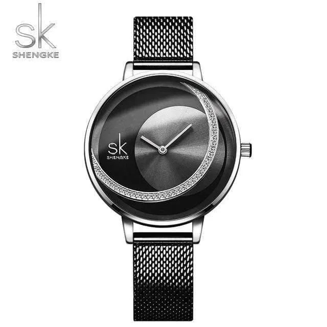 Frauen Quarzuhr Kreative Dünne Damen Armbanduhr Für Montre Femme Weibliche Uhr relogio feminino