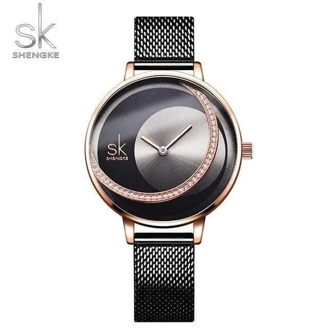 Frauen Quarzuhr Kreative Dünne Damen Armbanduhr Für Montre Femme Weibliche Uhr relogio feminino