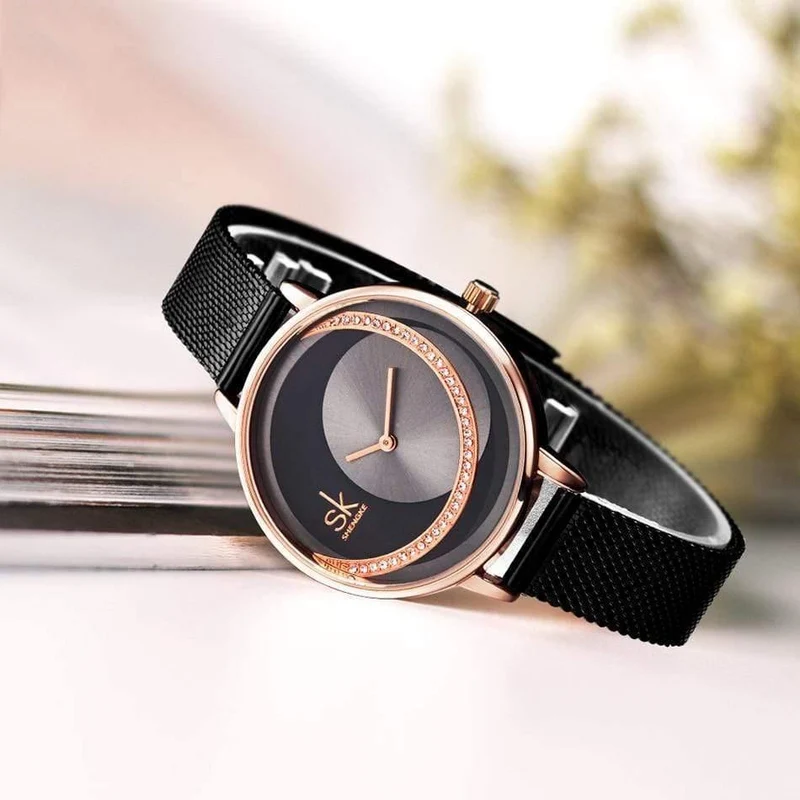 Frauen Quarzuhr Kreative Dünne Damen Armbanduhr Für Montre Femme Weibliche Uhr relogio feminino