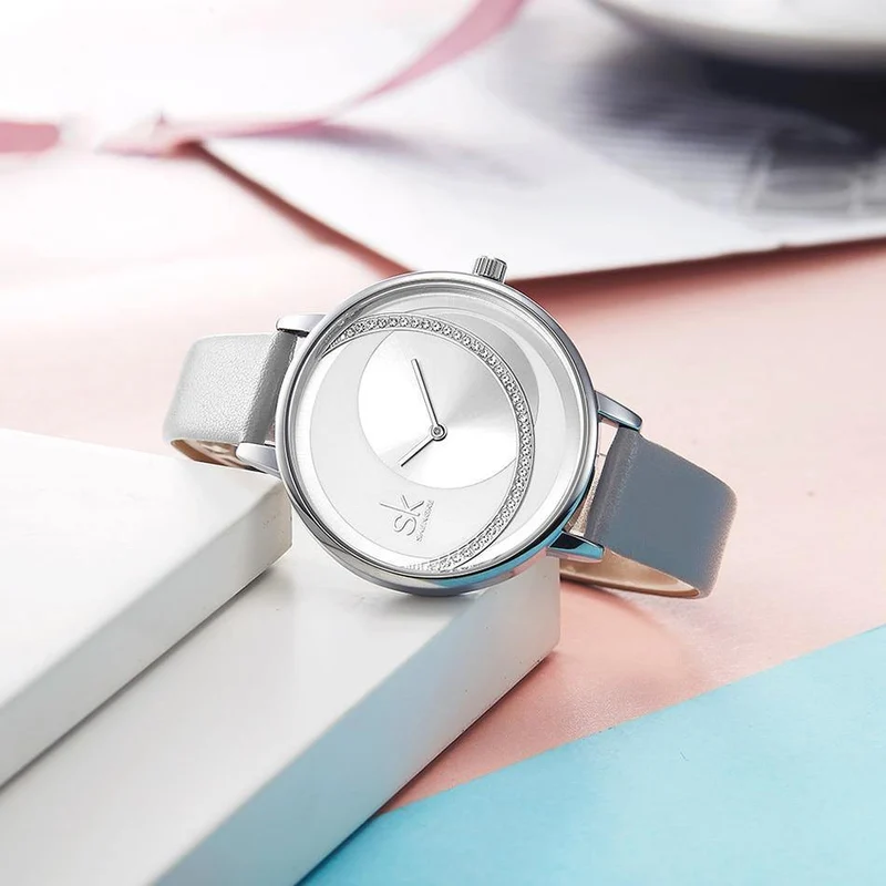 Frauen Quarzuhr Kreative Dünne Damen Armbanduhr Für Montre Femme Weibliche Uhr relogio feminino