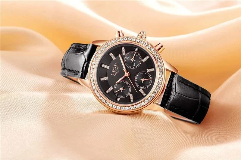Frauen Uhr Top Marke Luxus Dame Quarzuhr Frauen Casual Leder Wasserdichte Sport Uhr Montre Femme
