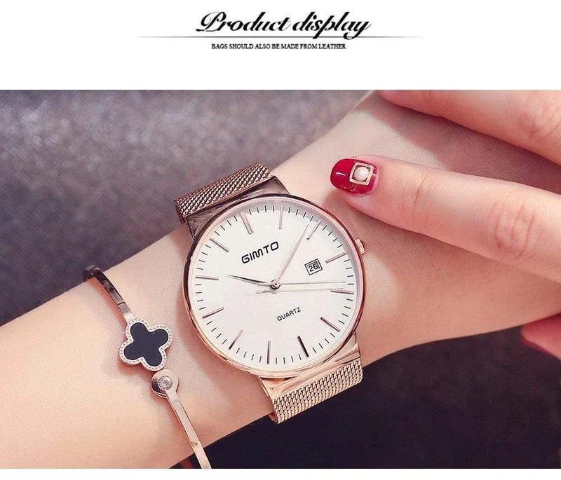 Damenuhr, minimalistisch, schlicht, stilvoll, luxuriös, lässig, Damenuhren, wasserdichte Kleid-Armbanduhr für Damen