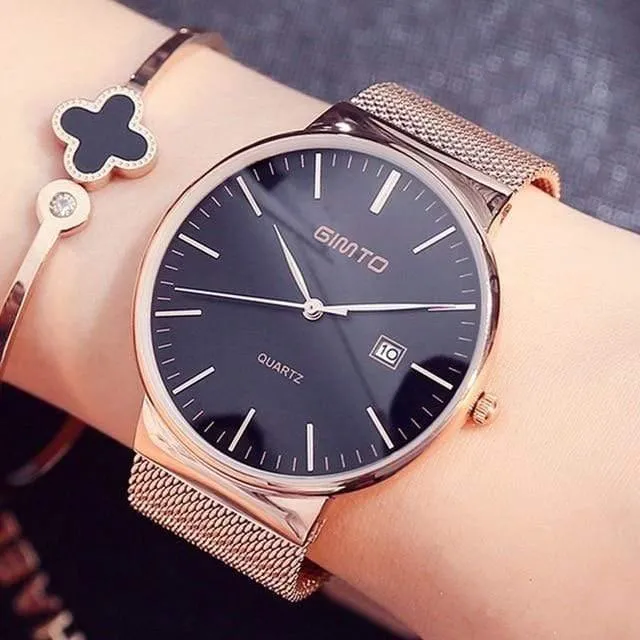 Damenuhr, minimalistisch, schlicht, stilvoll, luxuriös, lässig, Damenuhren, wasserdichte Kleid-Armbanduhr für Damen