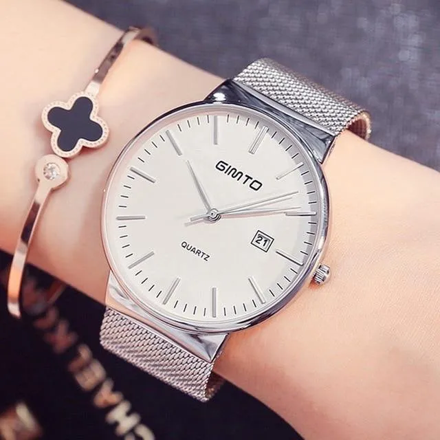 Damenuhr, minimalistisch, schlicht, stilvoll, luxuriös, lässig, Damenuhren, wasserdichte Kleid-Armbanduhr für Damen