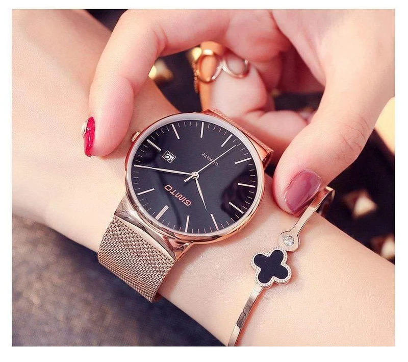 Damenuhr, minimalistisch, schlicht, stilvoll, luxuriös, lässig, Damenuhren, wasserdichte Kleid-Armbanduhr für Damen