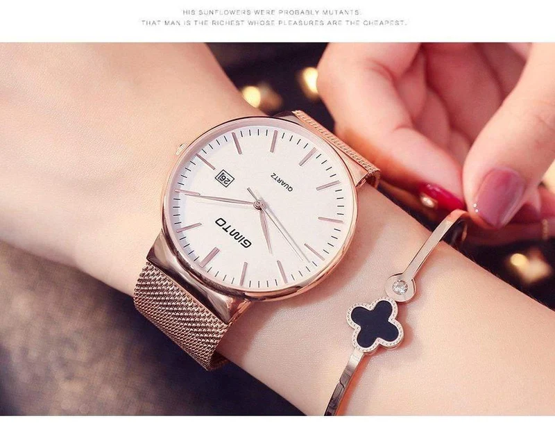 Damenuhr, minimalistisch, schlicht, stilvoll, luxuriös, lässig, Damenuhren, wasserdichte Kleid-Armbanduhr für Damen