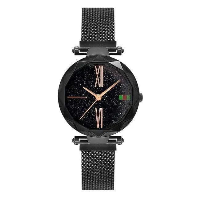 Frauen Uhren Minimalismus Sternenhimmel Magnet Schnalle Mode lässig weibliche Armbanduhr wasserdichte römische Ziffer