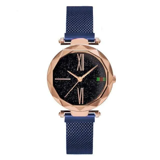 Frauen Uhren Minimalismus Sternenhimmel Magnet Schnalle Mode lässig weibliche Armbanduhr wasserdichte römische Ziffer