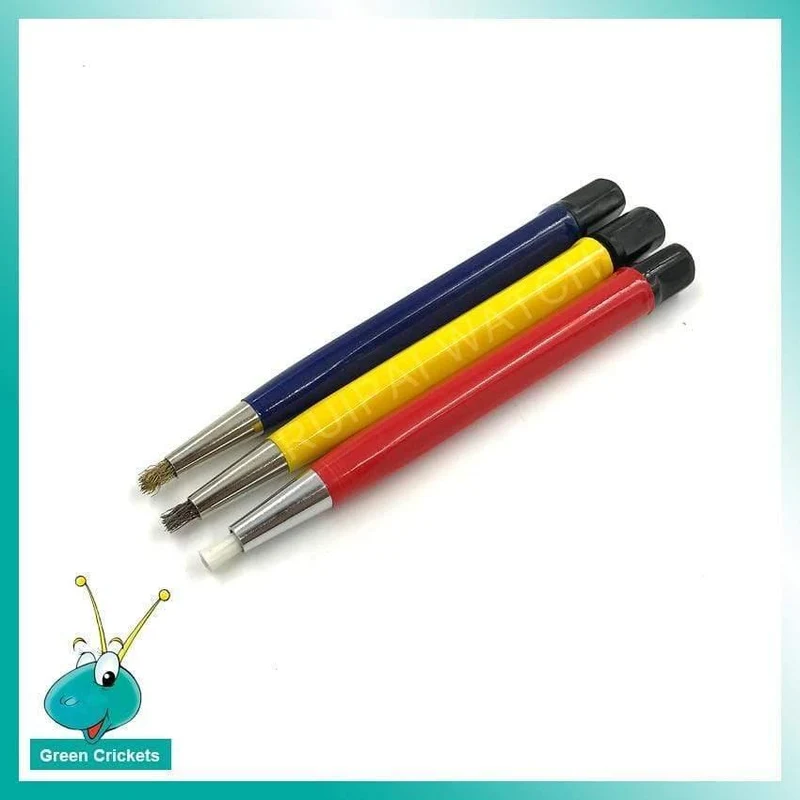 3 teile/los Pinsel Stifte Glasfaser/Messing/Stahl Pinsel Aufkleber Stift form Uhr Teile Polieren und Rost Sauber entfernen Werkzeug