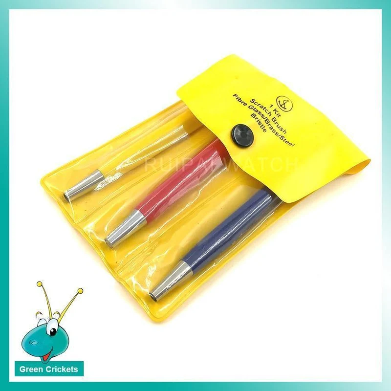 3 teile/los Pinsel Stifte Glasfaser/Messing/Stahl Pinsel Aufkleber Stift form Uhr Teile Polieren und Rost Sauber entfernen Werkzeug