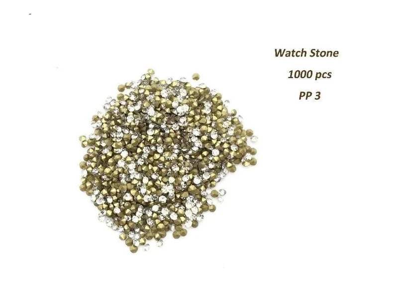 10-Größen 1000 PCS / set Hochwertige Uhrenteile - Steine, Strasssteine, Diamant-Uhrenteile aus dem Nahen Osten
