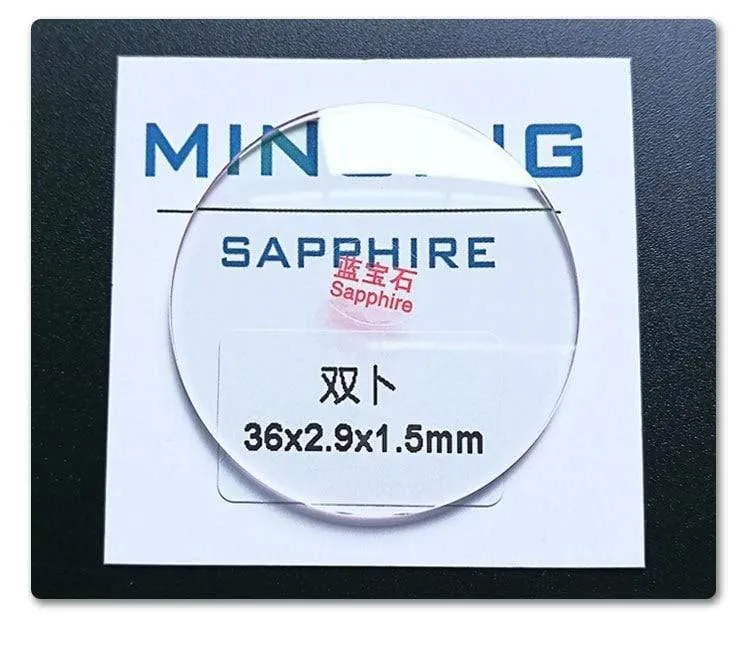 1.5 mm Größe von 20–29.5 mm Doppelkuppel-Uhr-Saphir-konkaver Glaskristall für die Uhrenreparatur. Kostenloser Versand