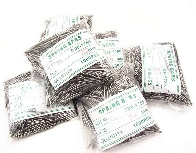 1000PCS / bag Hochwertige Uhrenreparaturwerkzeuge & Kits 22MM Federstab-Uhr-Ersatzteile Durchmesser 1.8MM - BS834
