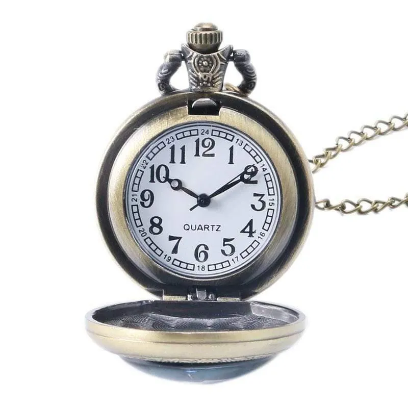 Taschenuhren Doctor Who Frauen Anhänger Halskette Quarzuhr Cosplay Fashion Movie Theme Taschenuhr Vintage Geschenk