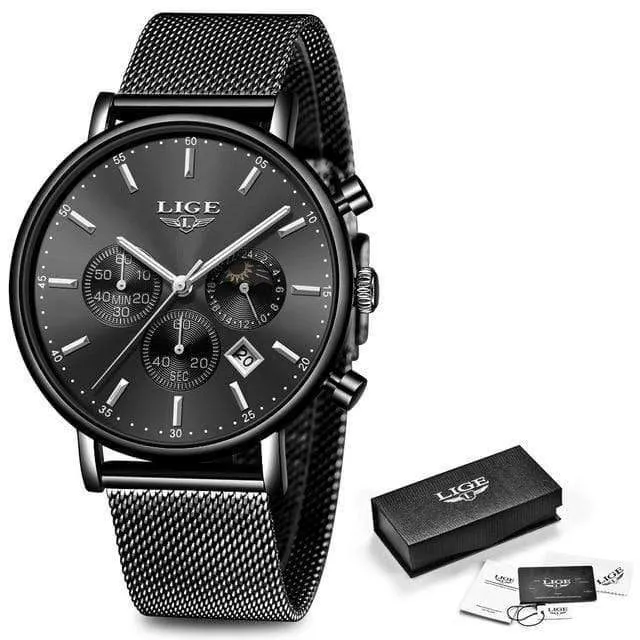 Männer Uhren Männliche Top Marke Luxus Quarzuhr Männer Casual Dünnes Kleid Wasserdichte Sport Armbanduhr Relogio Masculino