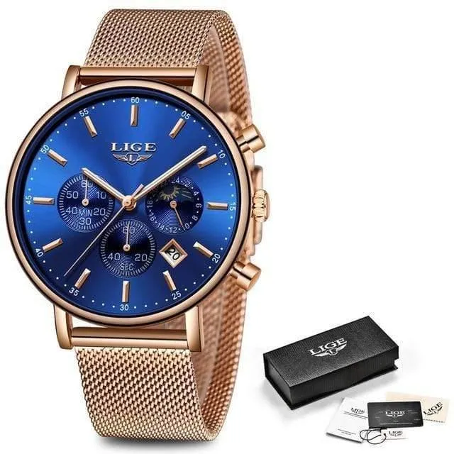 Männer Uhren Männliche Top Marke Luxus Quarzuhr Männer Casual Dünnes Kleid Wasserdichte Sport Armbanduhr Relogio Masculino