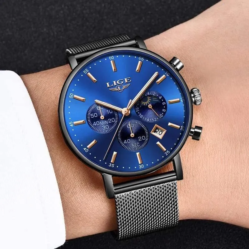 Männer Uhren Männliche Top Marke Luxus Quarzuhr Männer Casual Dünnes Kleid Wasserdichte Sport Armbanduhr Relogio Masculino