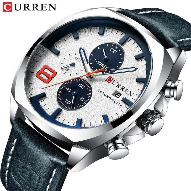 Herrenuhren Top-Marke Luxus CURREN Militär Analog Quarz Uhr mit Edelstahl Armband Relogio Masculino Wasserdicht 30M