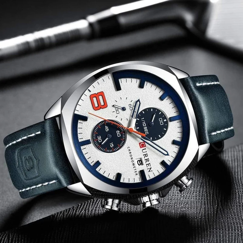Herrenuhren Top-Marke Luxus CURREN Militär Analog Quarz Uhr mit Edelstahl Armband Relogio Masculino Wasserdicht 30M