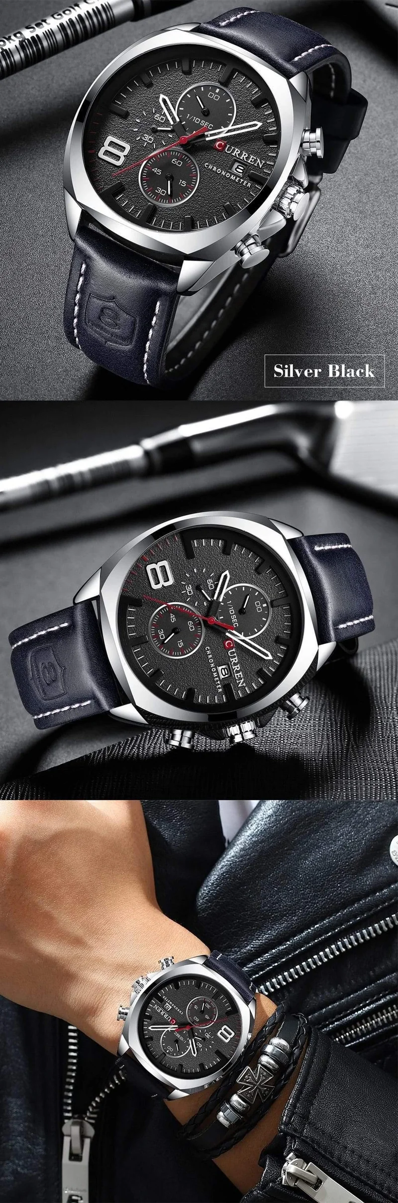 Herrenuhren Top-Marke Luxus CURREN Militär Analog Quarz Uhr mit Edelstahl Armband Relogio Masculino Wasserdicht 30M
