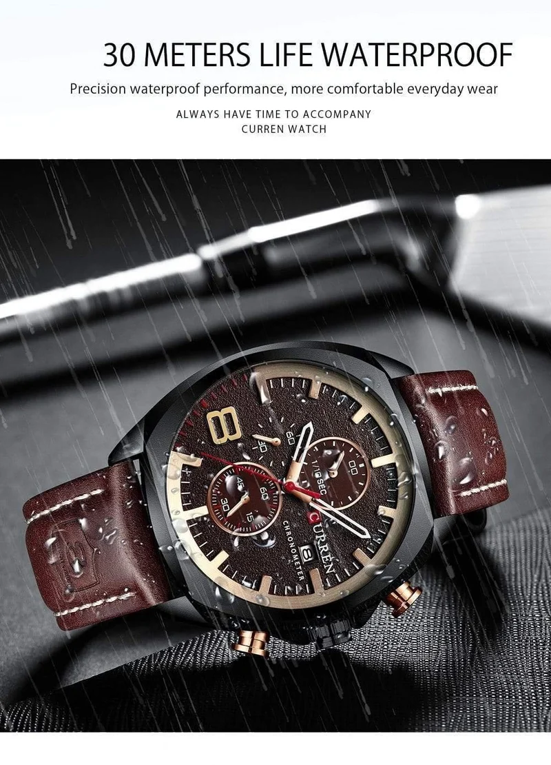Herrenuhren Top-Marke Luxus CURREN Militär Analog Quarz Uhr mit Edelstahl Armband Relogio Masculino Wasserdicht 30M