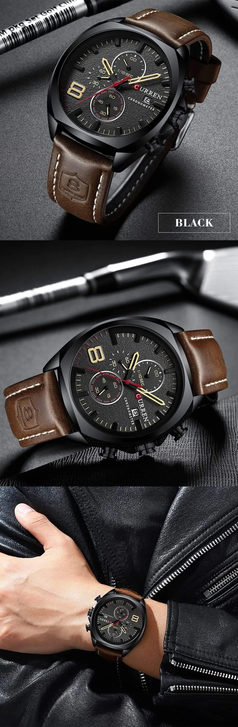 Herrenuhren Top-Marke Luxus CURREN Militär Analog Quarz Uhr mit Edelstahl Armband Relogio Masculino Wasserdicht 30M