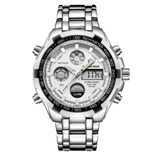 Herrenuhren Mode Herren Quarzuhr Datum Woche Anzeige Armbanduhr Analog Wasserdicht Männliche Uhr Relogio