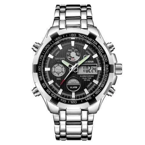Herrenuhren Mode Herren Quarzuhr Datum Woche Anzeige Armbanduhr Analog Wasserdicht Männliche Uhr Relogio