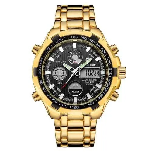 Herrenuhren Mode Herren Quarzuhr Datum Woche Anzeige Armbanduhr Analog Wasserdicht Männliche Uhr Relogio
