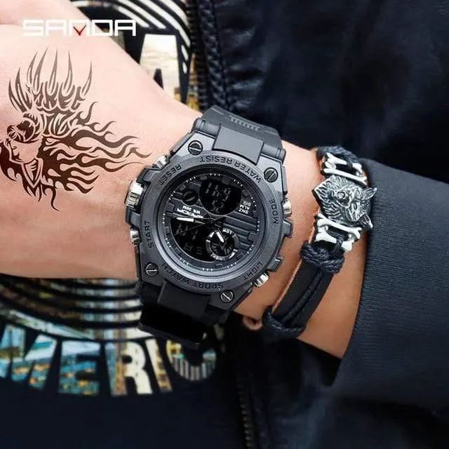 Sport Herrenuhren Top-Marke Luxus Military Quarzuhr Männer wasserdicht S Shock Clock relogio masculino