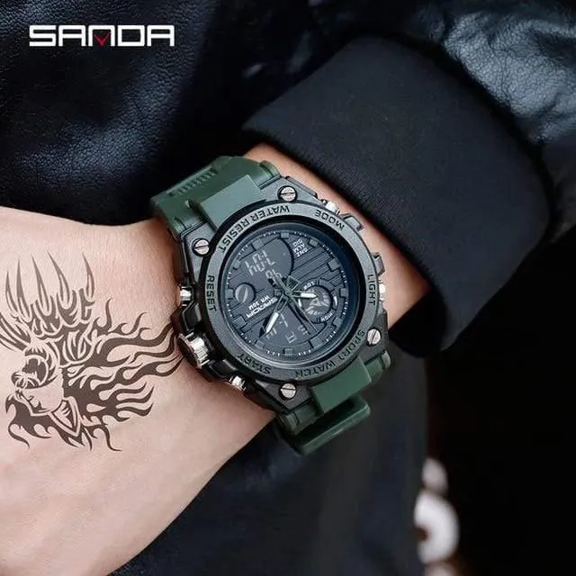 Sport Herrenuhren Top-Marke Luxus Military Quarzuhr Männer wasserdicht S Shock Clock relogio masculino