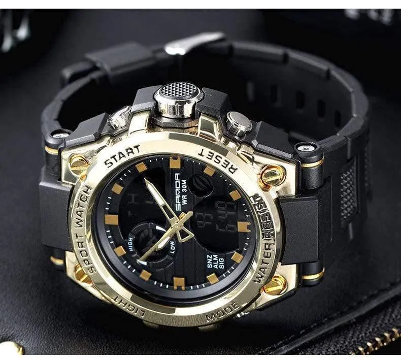 Sport Herrenuhren Top-Marke Luxus Military Quarzuhr Männer wasserdicht S Shock Clock relogio masculino