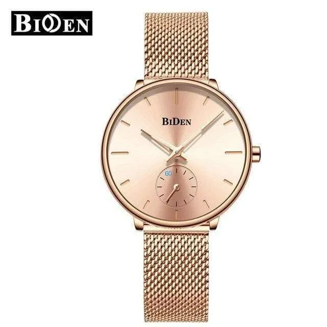 Frauen Uhren Top Marke Luxus Quarz Damen Casual Slim Mesh Stahl Kleid Uhr Einfache Uhr Relogio Feminino