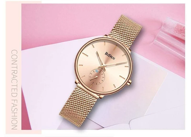 Frauen Uhren Top Marke Luxus Quarz Damen Casual Slim Mesh Stahl Kleid Uhr Einfache Uhr Relogio Feminino