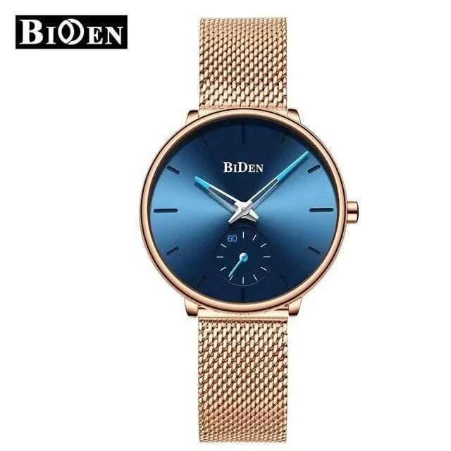 Frauen Uhren Top Marke Luxus Quarz Damen Casual Slim Mesh Stahl Kleid Uhr Einfache Uhr Relogio Feminino