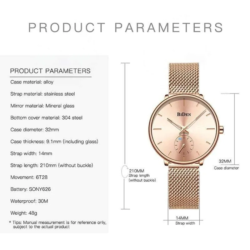Frauen Uhren Top Marke Luxus Quarz Damen Casual Slim Mesh Stahl Kleid Uhr Einfache Uhr Relogio Feminino