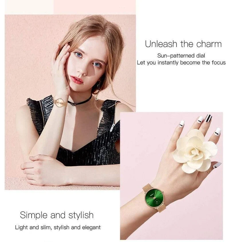 Frauen Uhren Top Marke Luxus Quarz Damen Casual Slim Mesh Stahl Kleid Uhr Einfache Uhr Relogio Feminino