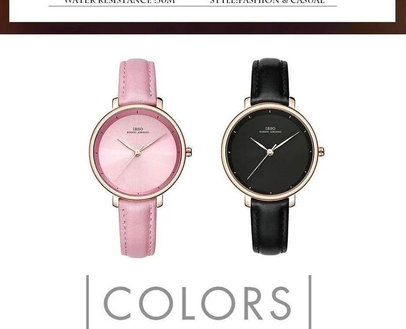 Damenuhren Rot Echtlederband Damen Quarzuhr Damen Wasserdicht Montre Femme