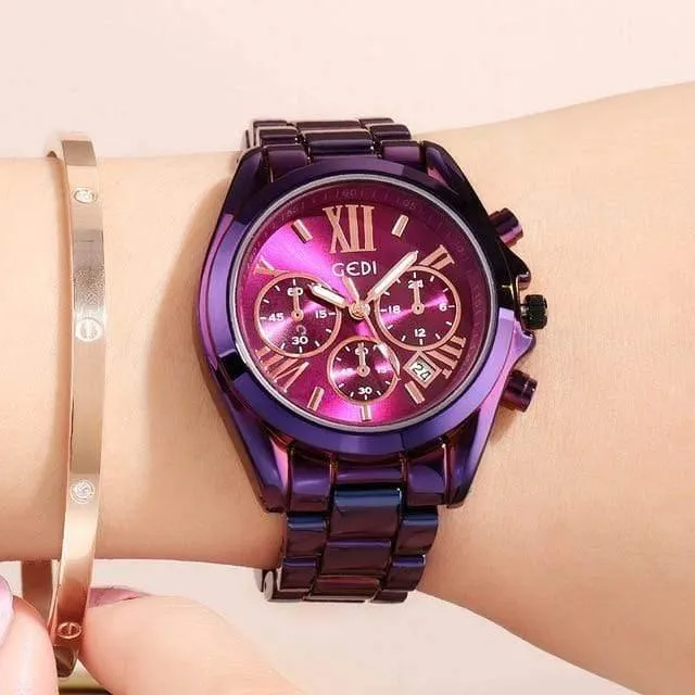 Frauen Uhren Mode Quarz Weiblichen Uhr frauen Uhr Edelstahl Armband Damen Armbanduhr Luxus Stunde reloj