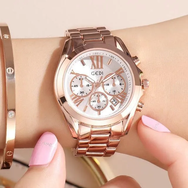 Frauen Uhren Mode Quarz Weiblichen Uhr frauen Uhr Edelstahl Armband Damen Armbanduhr Luxus Stunde reloj
