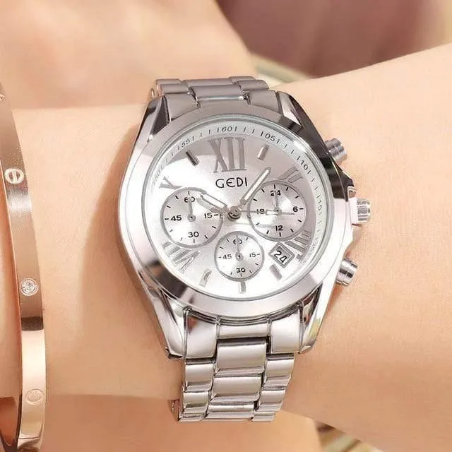Frauen Uhren Mode Quarz Weiblichen Uhr frauen Uhr Edelstahl Armband Damen Armbanduhr Luxus Stunde reloj