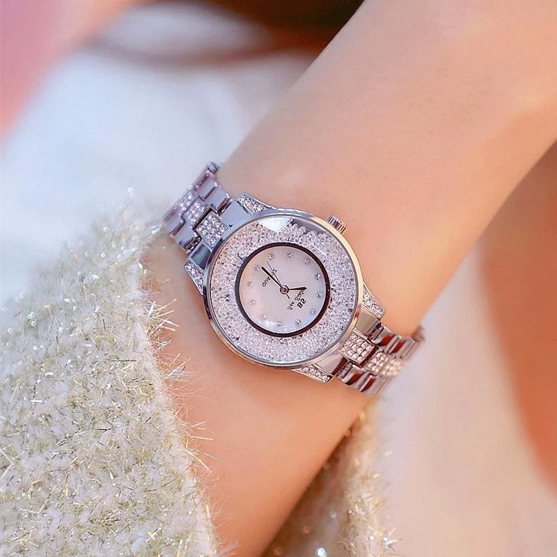 Dame Uhr Frau Strass Armbanduhren Kristall Uhren Stunden Geschenk Relogios uhren Drop Shipping