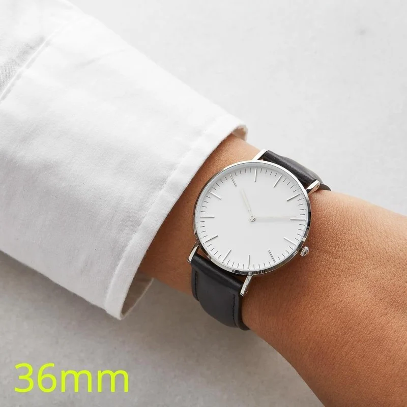 Frauen Uhren Damen Uhr 36mm Edelstahl Weibliche Quarz Armbanduhren Relogio Feminino Zegarek Damski