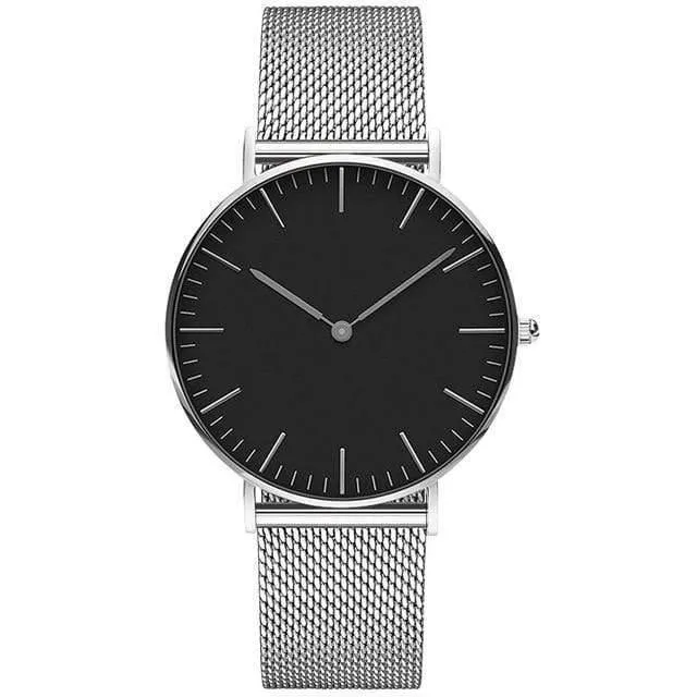 Frauen Uhren Damen Uhr 36mm Edelstahl Weibliche Quarz Armbanduhren Relogio Feminino Zegarek Damski