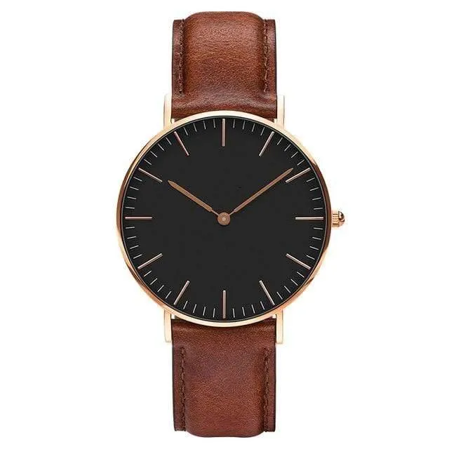 Frauen Uhren Damen Uhr 36mm Edelstahl Weibliche Quarz Armbanduhren Relogio Feminino Zegarek Damski