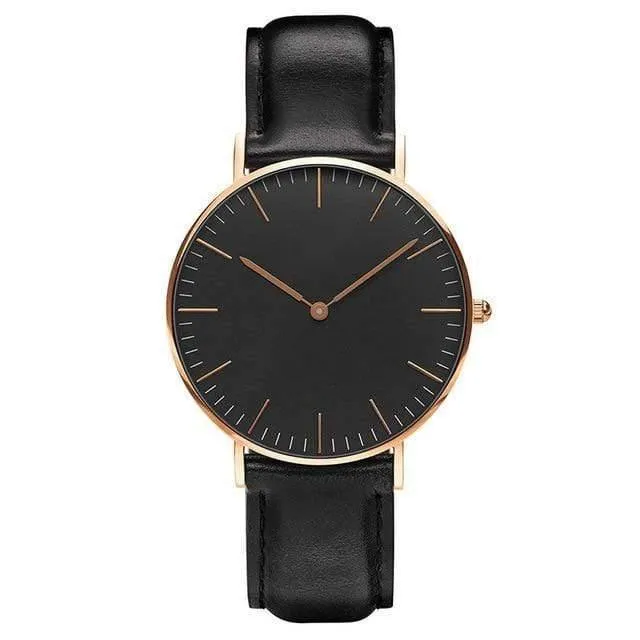 Frauen Uhren Damen Uhr 36mm Edelstahl Weibliche Quarz Armbanduhren Relogio Feminino Zegarek Damski