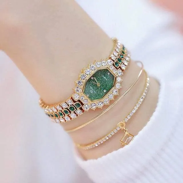 Frauen Uhren Diamant Berühmte Marke Elegante Kleid Quarz Uhren Damen Strass Armbanduhr Relogios femininos
