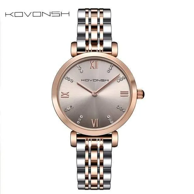 Frauen-Uhr-Dame Watch Stainless Steel Dress Frauen-Uhr-Quarz-Armbanduhr-Geschenk-Geschenk Dropshipping