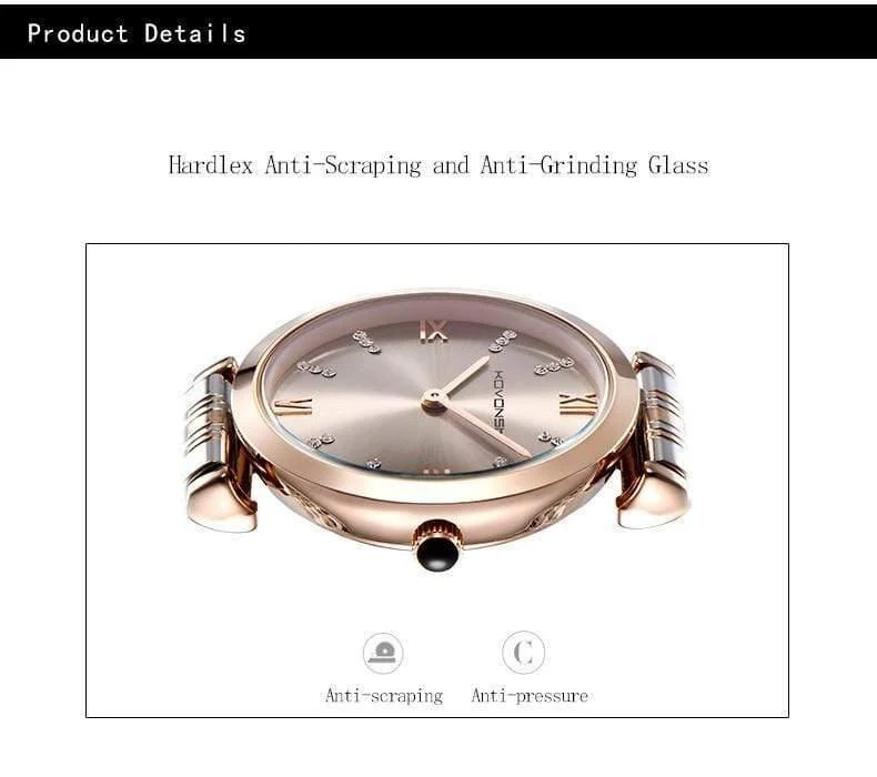 Frauen-Uhr-Dame Watch Stainless Steel Dress Frauen-Uhr-Quarz-Armbanduhr-Geschenk-Geschenk Dropshipping